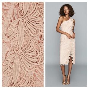 REISS / NWT Mena Crochet Lace One-Shoulder Dress 6